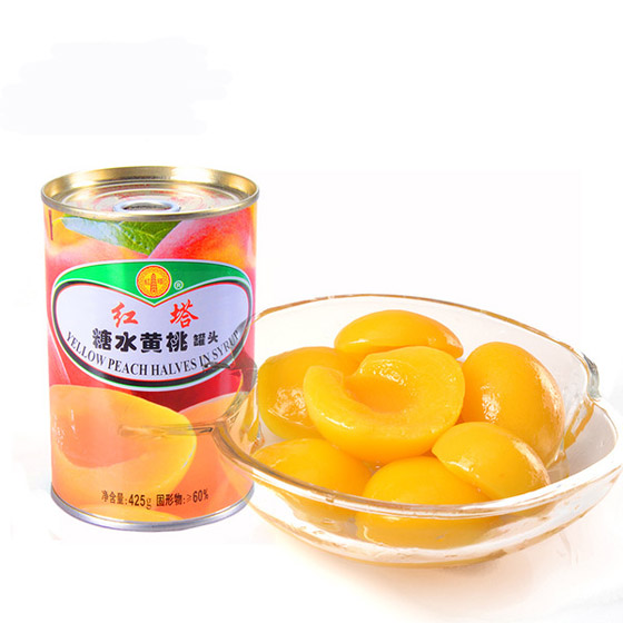 【自营[红塔]新鲜味美黄桃罐头425g*20罐