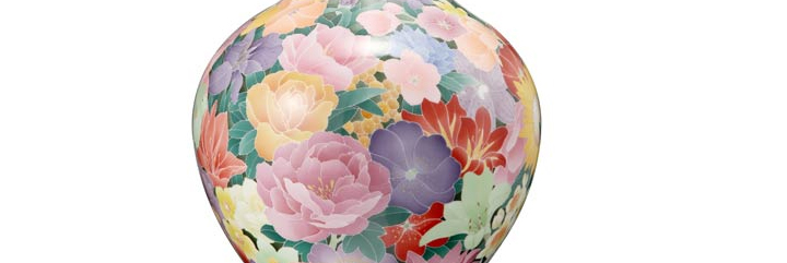 醴陵纯手工釉下五彩瓷器《万花赏》