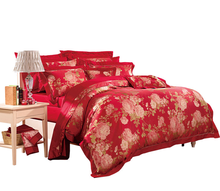 富安娜 婚庆风华绝色·四件套·红