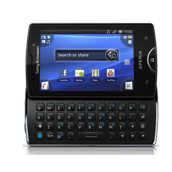 索尼爱立信侧盖全键盘3g手机sk17i黑色