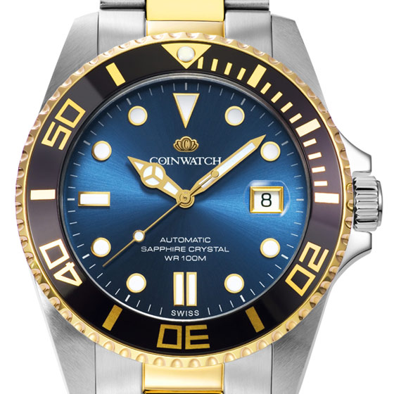 手表科因沃奇金章系列男士机械表c105tbu