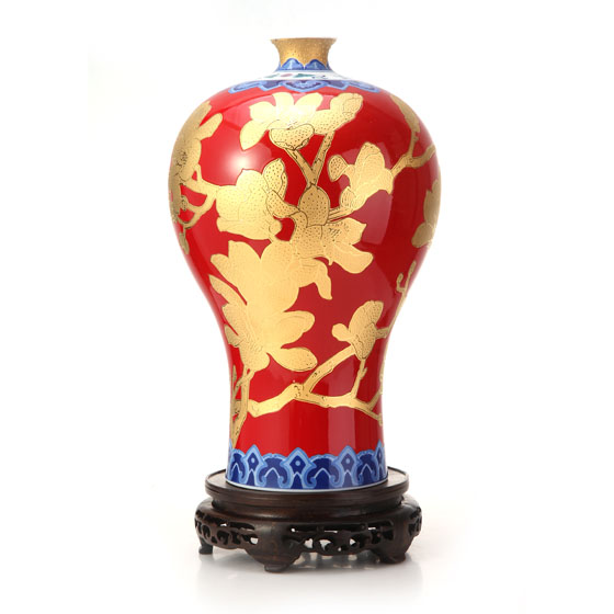 红官窑玉兰缤纷中国红