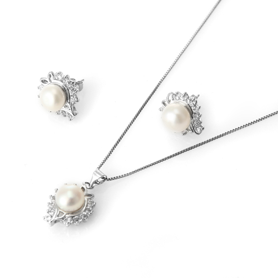 安妮AAA级奢华珍珠项链10-11mm 白色