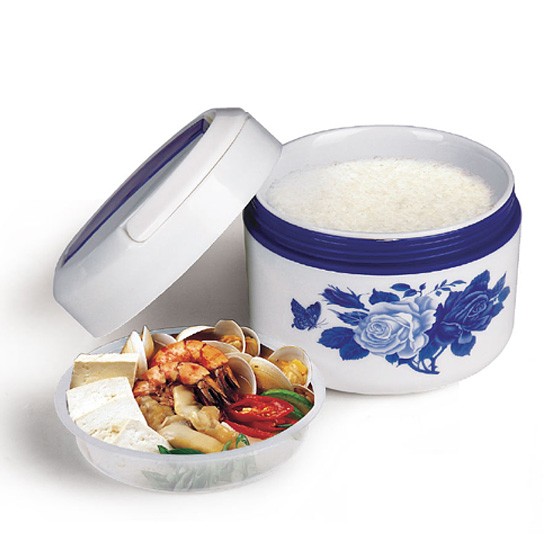 联创青花陶瓷饭盒dfcp0608m橙色