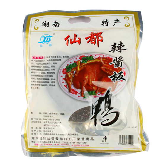 仙都包装辣酱板鸭358g2红色