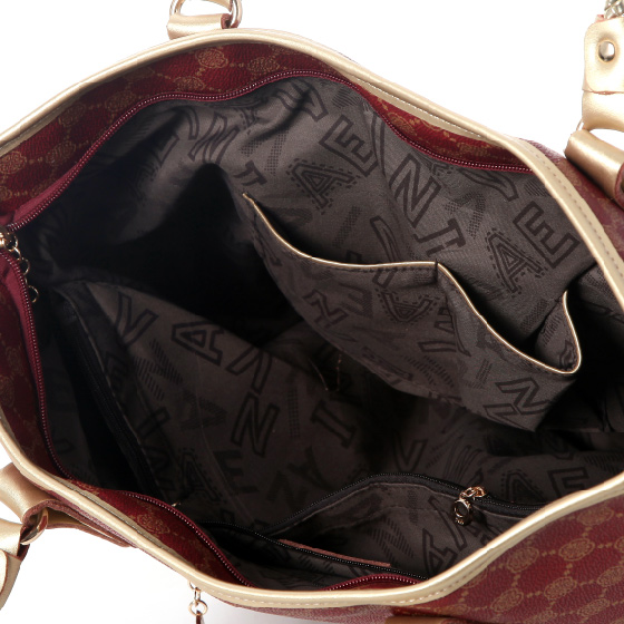 纳薇金色年华女包四件组咖啡色