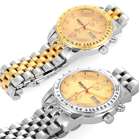 【tv商品】polo mark航海多功能机械腕表 金色