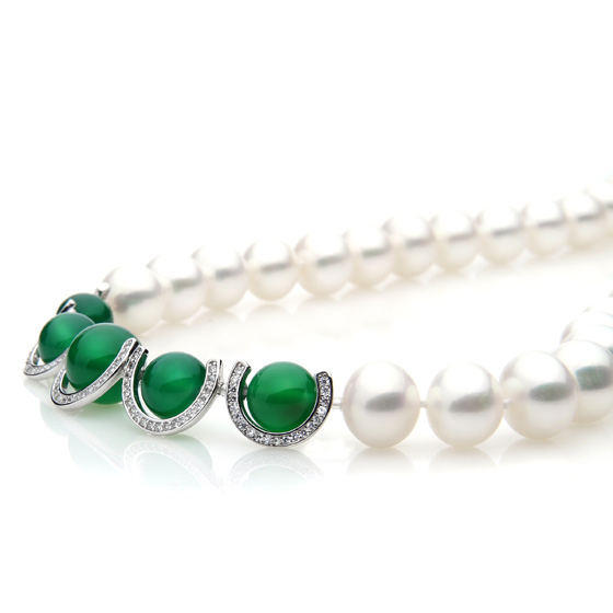 安妮晶莹剔透优雅珍珠套组白色