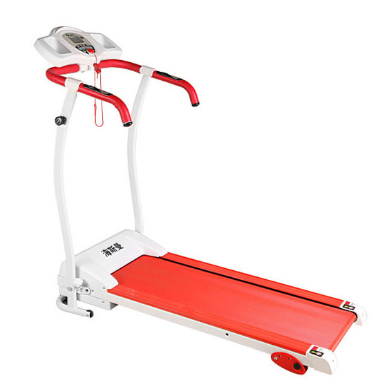 消脂减肥-海斯曼居家时尚可调节电动跑步机 红色