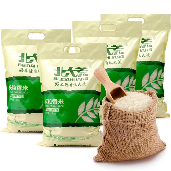北大荒大米劲爆4袋装白色