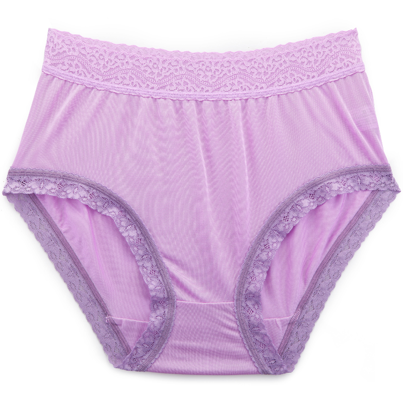 阙兰绢100%轻盈简约蚕丝内裤5件组