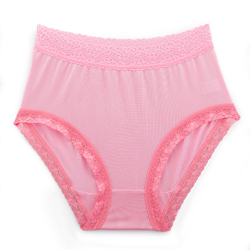 阙兰绢100%轻盈简约蚕丝内裤5件组