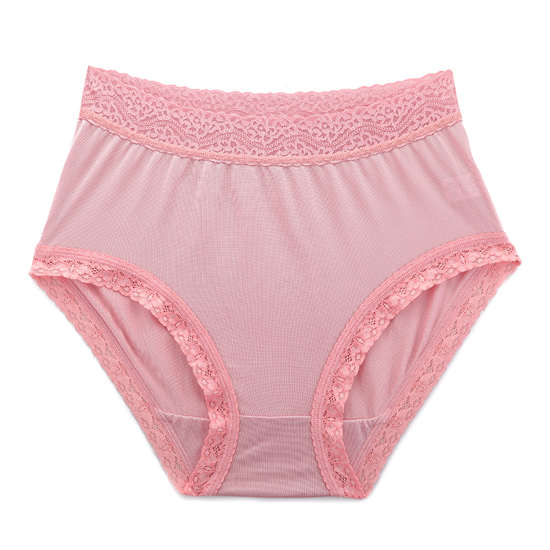 阙兰绢100%轻盈简约蚕丝内裤5件组