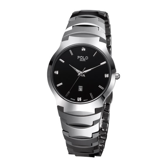 polomark儒雅钨钢手表白色