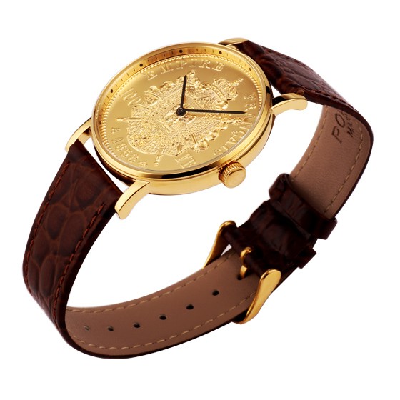 polo mark金币对表 金色