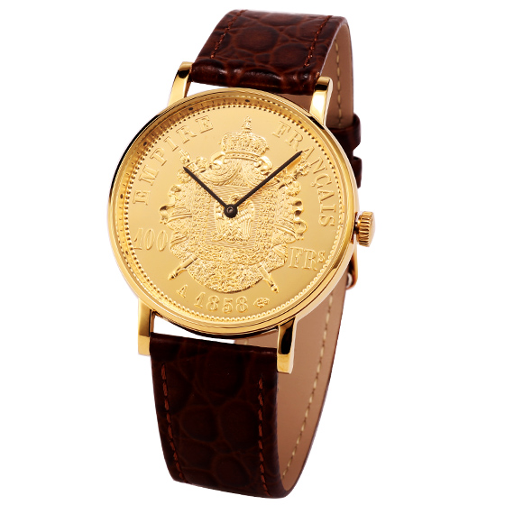 polo mark金币对表 金色