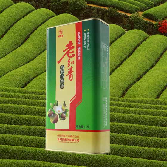 老知青有机山茶油1.5L马口铁