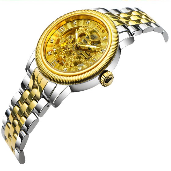 polo mark真钻镂空限量版男表