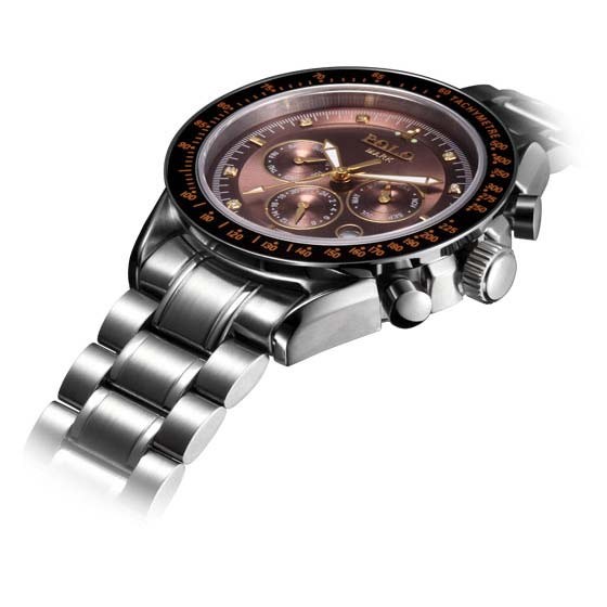 polomark三眼多功能全自动机械男表