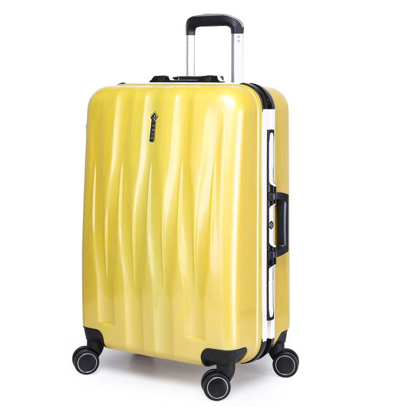 圣顿莱尼20寸镜面拉丝旅行箱蓝色