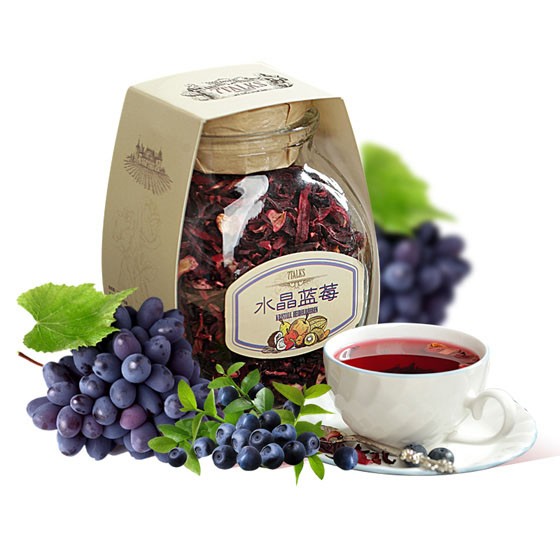 爱这茶语水晶蓝莓+法兰西玫瑰花茶