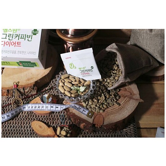 海外购韩国进口营养咖啡纤体片2盒（8周量）