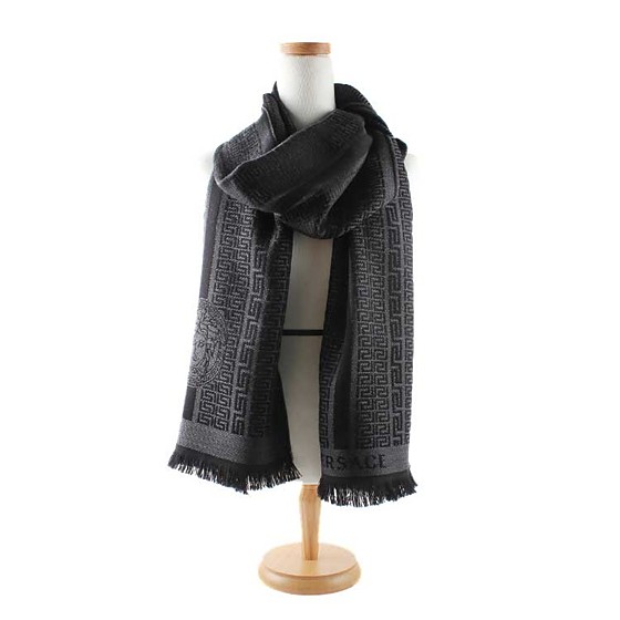 海外购意大利范思哲100%羊毛围巾（仅灰色和棕色）