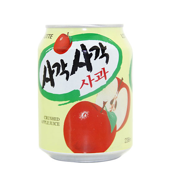 韩国进口 乐天lotte 苹果果肉果粒饮料238ml
