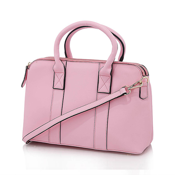 819简约时尚女士春夏款牛皮手拎包 粉色_共同_共同 粉色