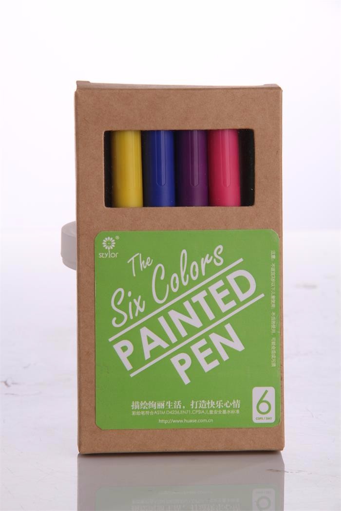 stylor花色6杯水手绘杯