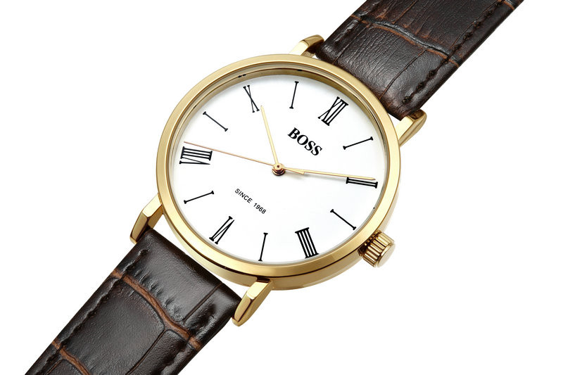 boss复古超薄情侣腕表女