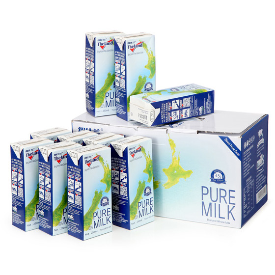 新西兰原装进口纽仕兰牛奶250ml*10盒*6箱
