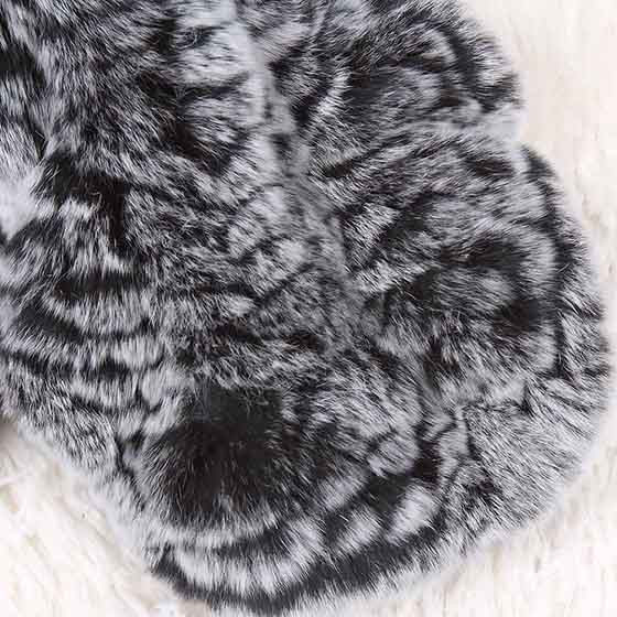 xinjue獭兔毛围巾灰色sw07