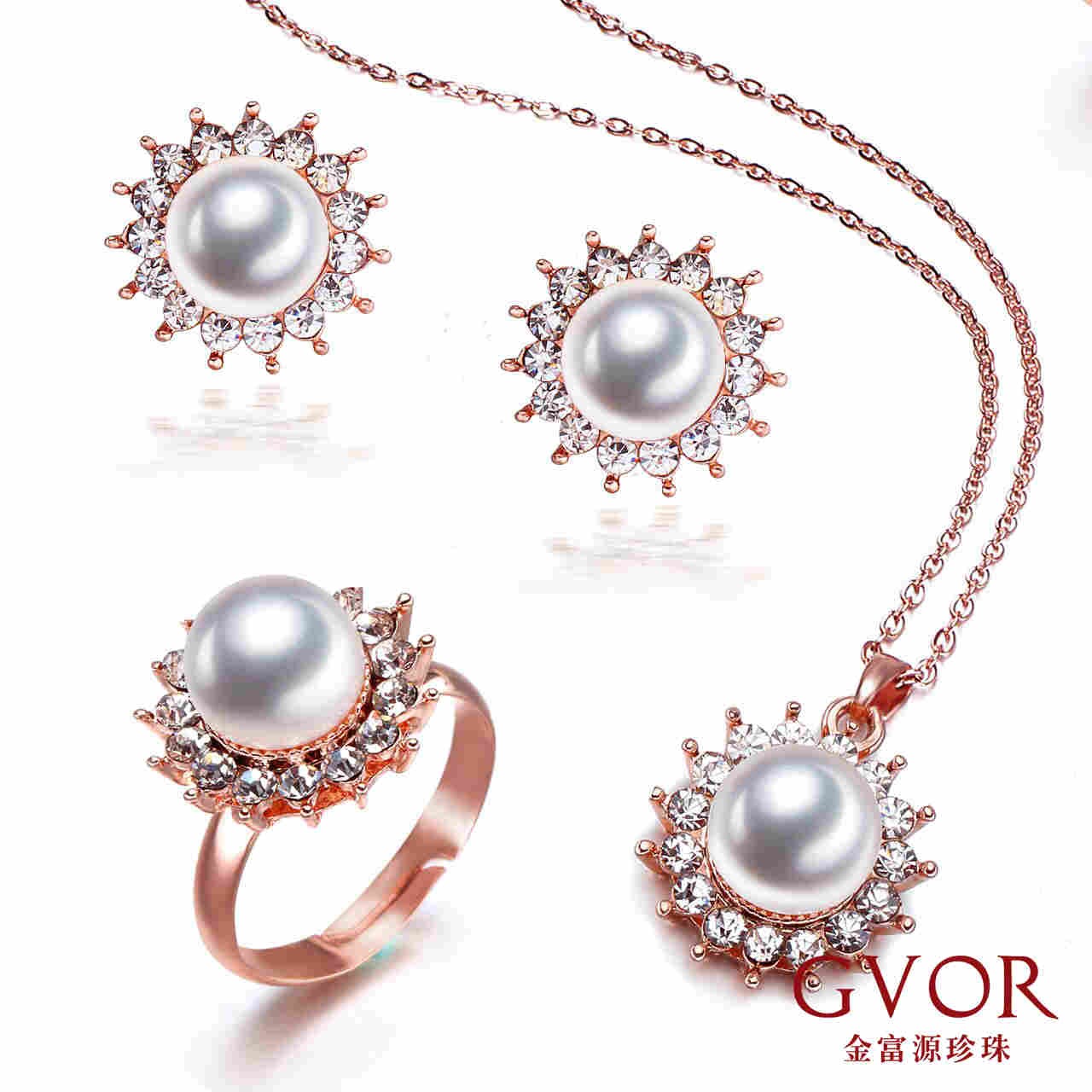 金富源"缤纷国度"大颗粒淡水珍珠套组