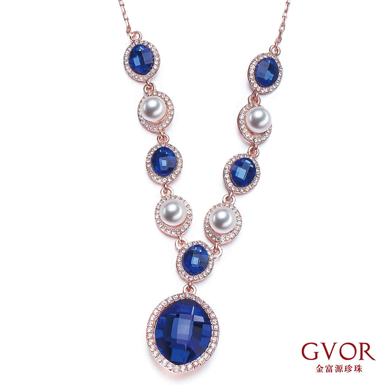 首页 珠宝 宝石珍珠 珍珠 金富源"黛蓝"淡水珍珠项链项坠商品货号