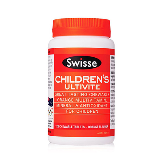 海外购澳洲swisse儿童复合维生素咀嚼片 120粒