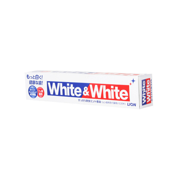 LION狮王WHITE & WHITE美白牙膏 150g*2