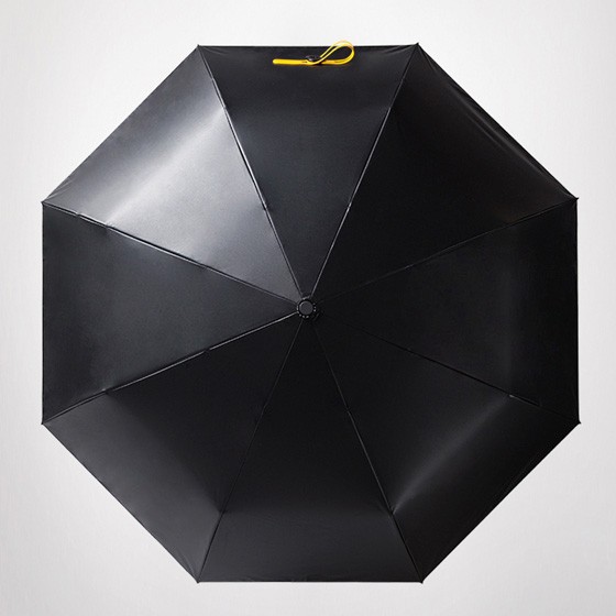 [蕉下] 三折双层防紫外线晴雨伞-黑色