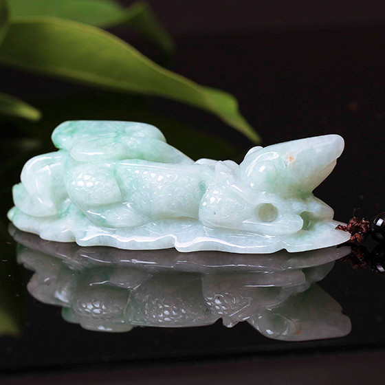 首页 珠宝 翡翠玉石 翡翠 千色密码飘绿瑞兽翡翠a货吊坠  商品货号