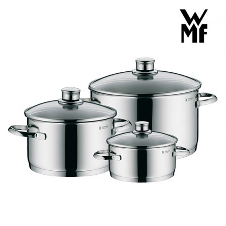 德国WMF不锈钢汤锅炖锅3件