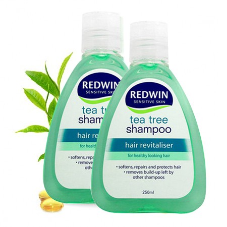 海外购澳大利亚redwin茶树油洗发水250ml2无硅控油深层防脱发
