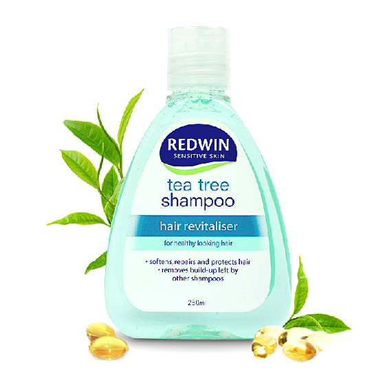 海外购澳大利亚redwin茶树油洗发水250ml*2 无硅控油深层防脱发