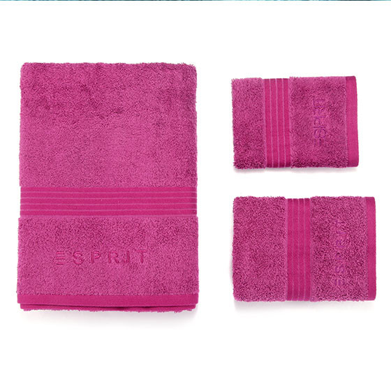 ESPRIT进口毛浴巾家庭套6件紫色