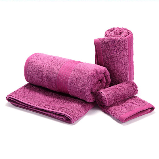 ESPRIT进口毛浴巾家庭套6件紫色