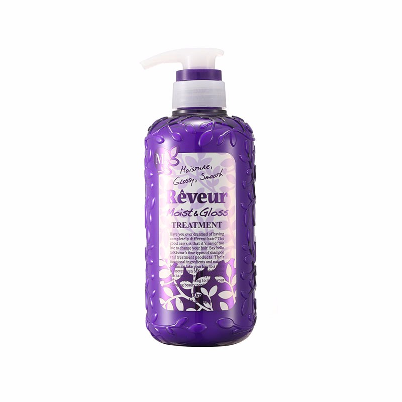 海外购日本Reveur无硅紫色果香型洗护套组 500ml*4
