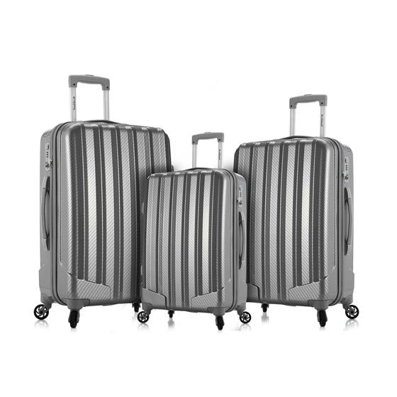 Rockland 高端定制编织纹旅行箱·3件·银色