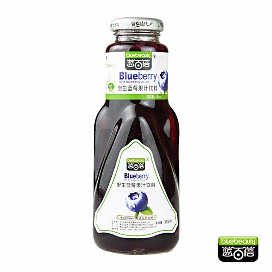 蓝百蓓 野生蓝莓果汁·355ml*16瓶