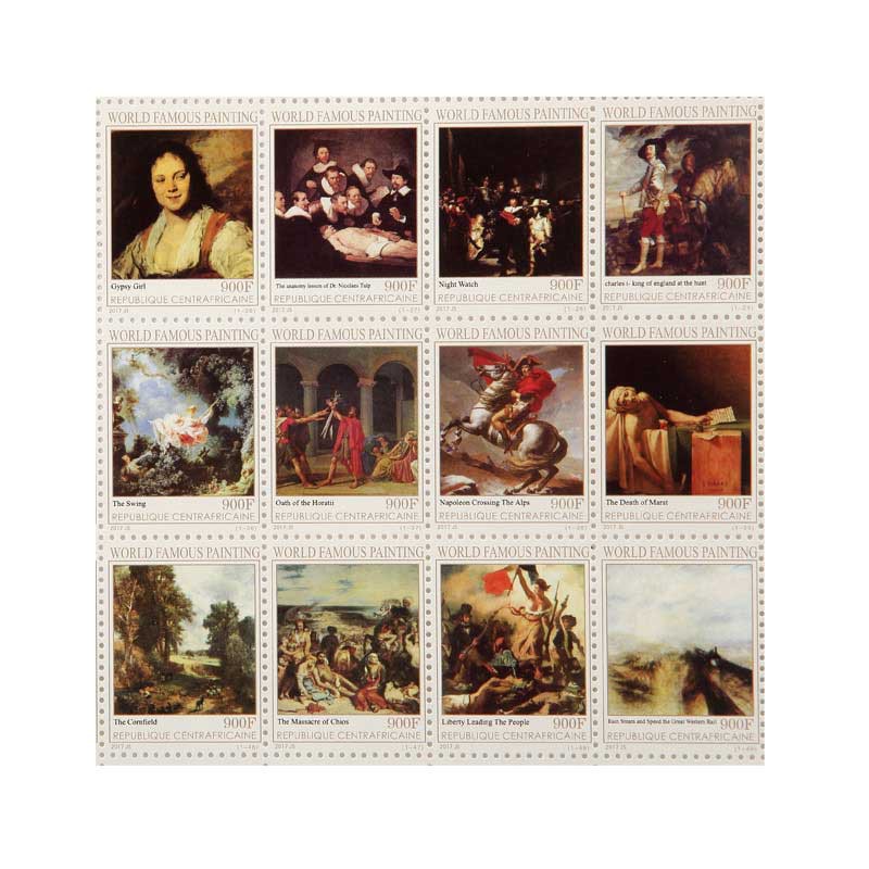 中国传世十大名画特种邮票