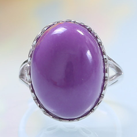 千色密码春暖花开s925银紫云母活口戒指