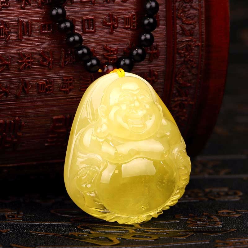 华翠缘蜜蜡佛公吊坠